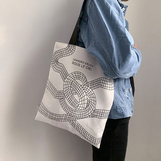 canvas shoulder soft face tote