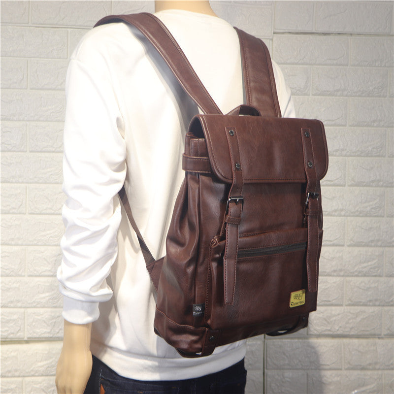 new mens backpack casual college style portable