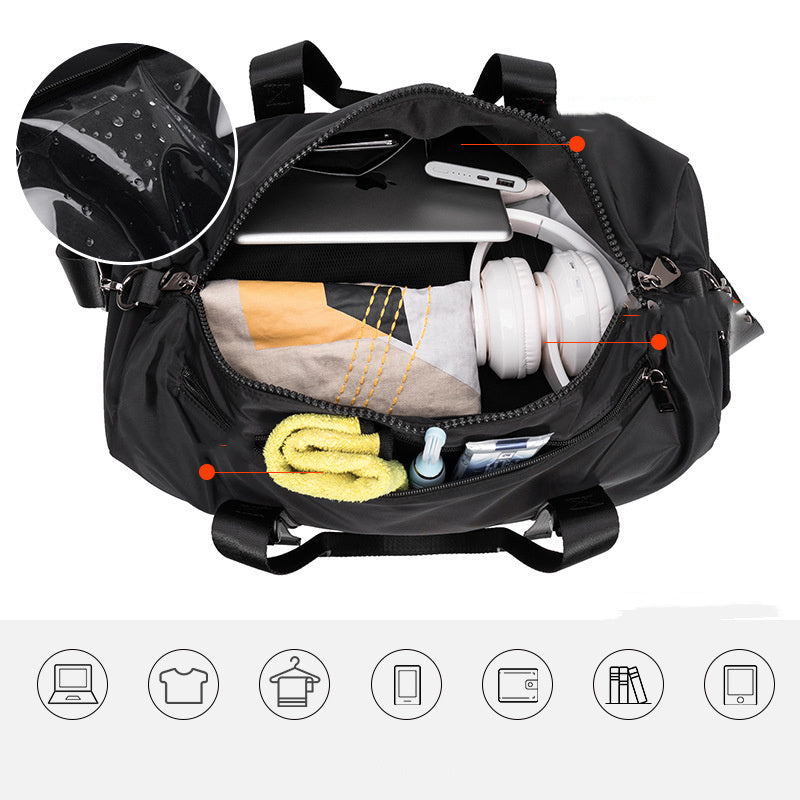 portable travel bag dry and wet separation fitness