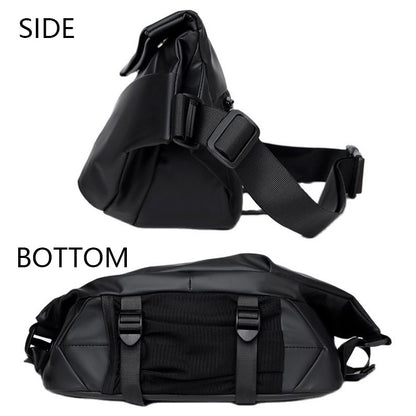 mens functional camera crossbody bag waterproof ipad multifunctional chest bag mens personal shoulder bag stand messenger bags