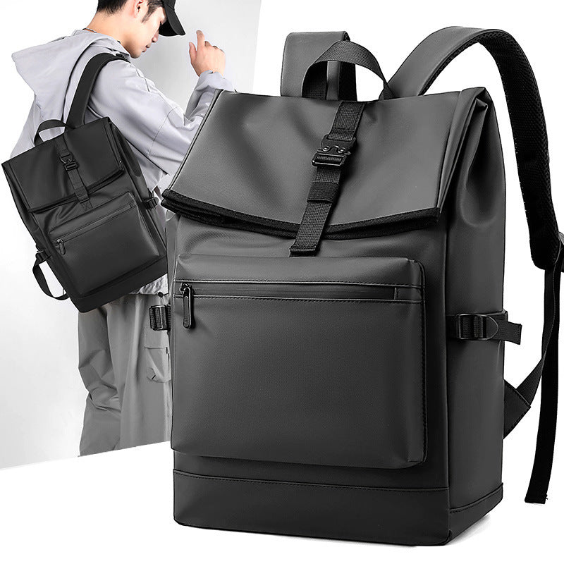 fashion large capacity multi functional backpack male middle school student college student leisure