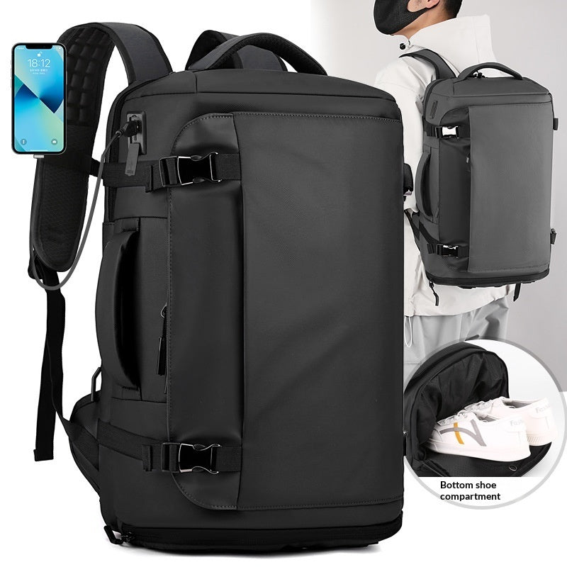 The Box-style Outdoor Backpack Features A Wide Opening