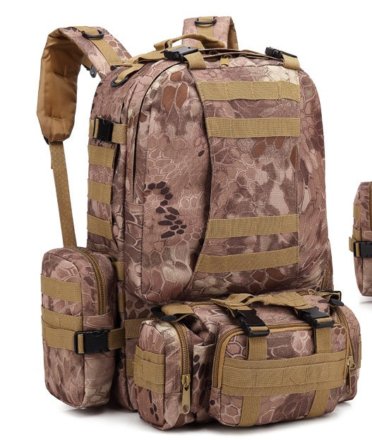 mens travel backpack oxford cloth outdoors backpack army camouflage tactics double shoulder bag mountaineering large combination backpack