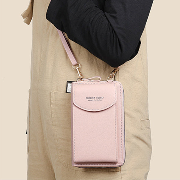 mobile phone crossbody bags clutch large capacity long wallet shoulder bag women