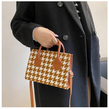 Plaid Small Handbag Women's Casual Shoulder Crossbody Bag