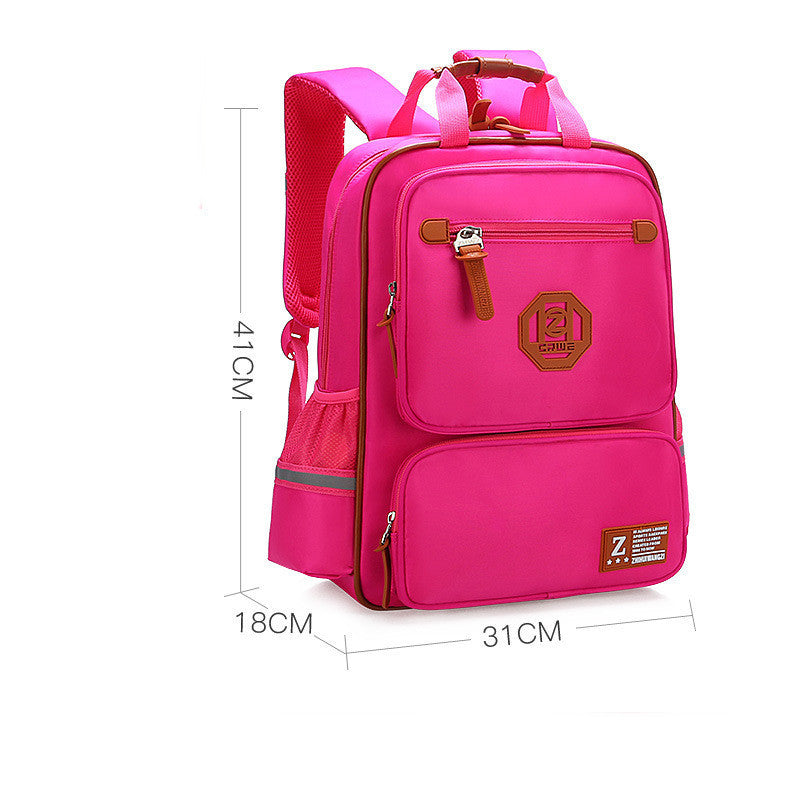 student fashion casual solid color schoolbag