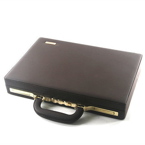 factory direct leather password suitcase