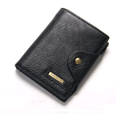 european and american casual mens wallet multi function short wallet