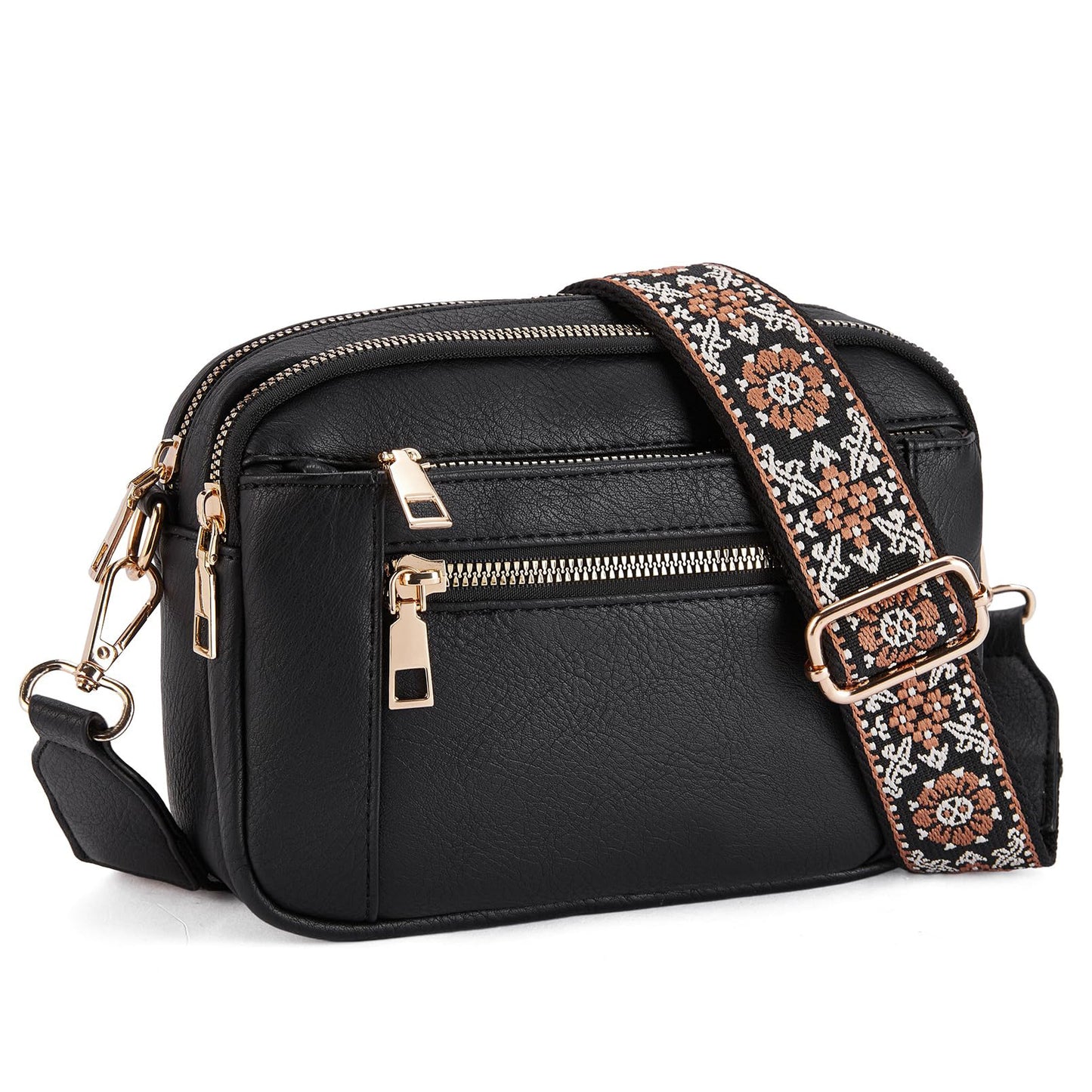 womens fashion colorblock multi functional pu shoulder bag