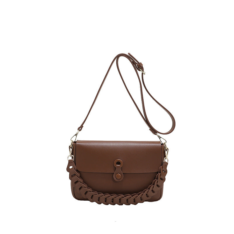 women shoulder bags woven chain bag pu leather handbag