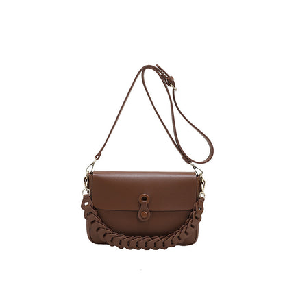 women shoulder bags woven chain bag pu leather handbag