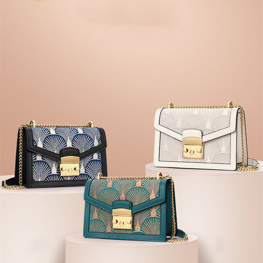 womens fashion artistic chinese style embroidery leather message bag