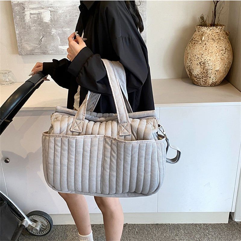 large capacity mother and baby go out storage childrens travel luggage portable shoulder bag