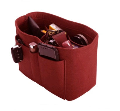 felt cosmetic bag fashion simple felt multi function bag in the package cosmetic storage bag