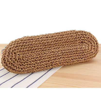 retro ethnic style versatile casual paper string woven