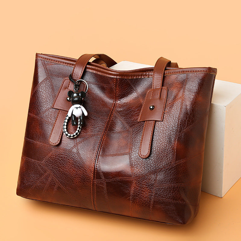 new large capacity bag womens korean style trendy womens shoulder bag portable commuter hand carrying bag
