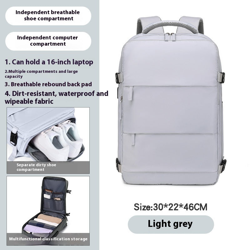 large capacity mens backpack lightweight short trip