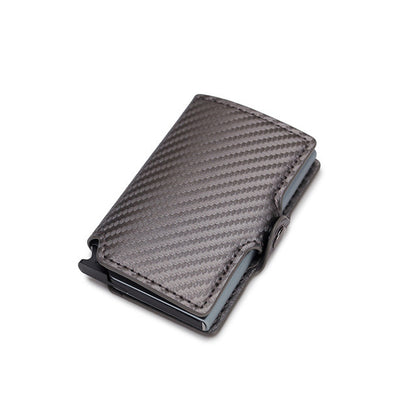 double box metal automatic card bag wallet aluminum alloy