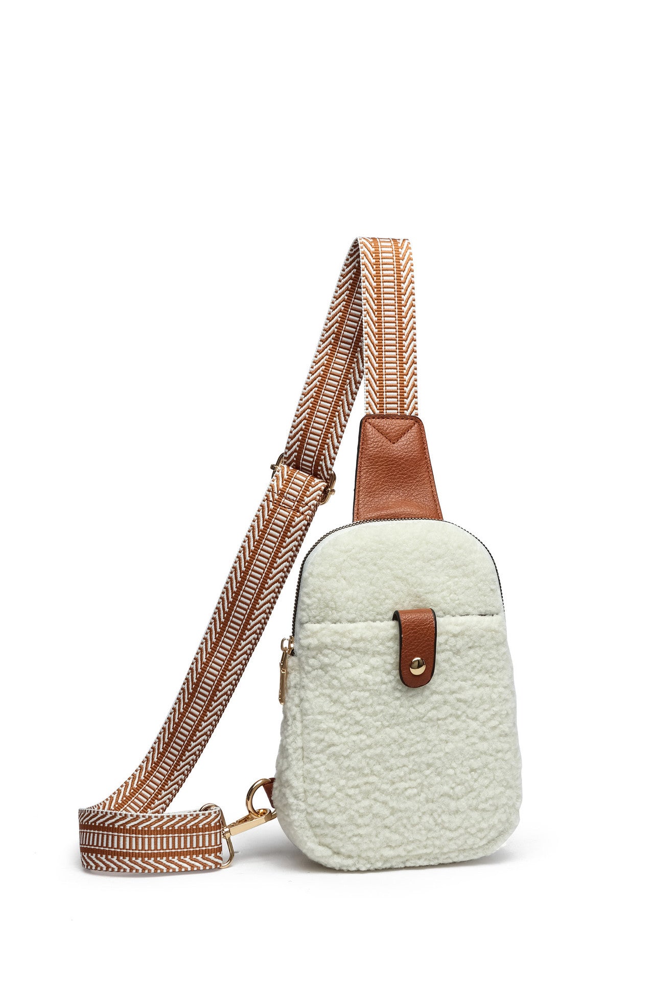 ethnic style shoulder strap crossbody casual fur bag