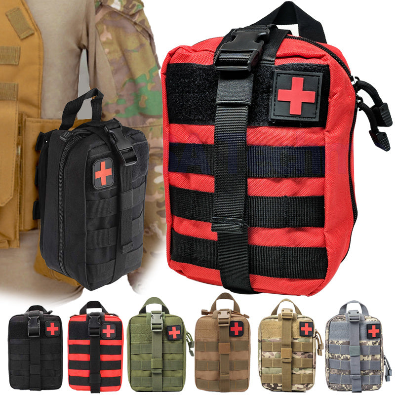 tactical first aid kit waist bag emergency travel survival rescue handbag waterproof camping first aid pouch patch bag