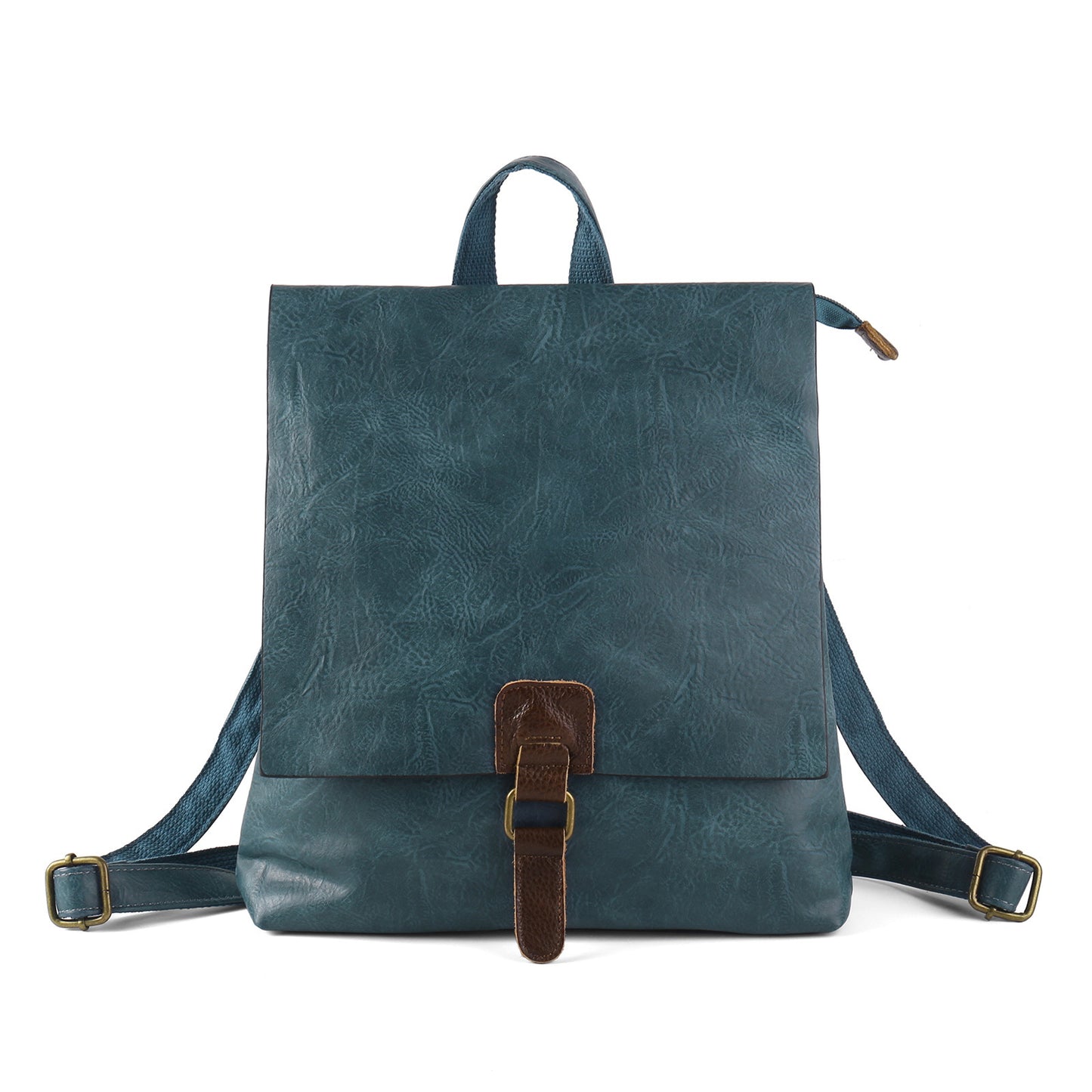 retro large capacity multifunctional leather backpackage