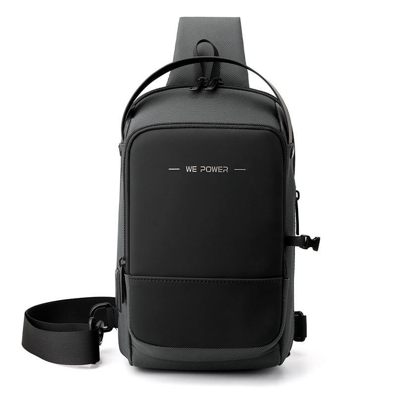 new functional mens chest bag outdoor waterproof cross shoulder bag