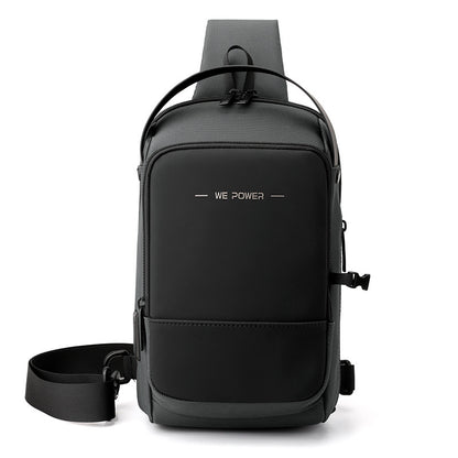 new functional mens chest bag outdoor waterproof cross shoulder bag