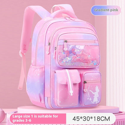 Cute Cartoon Large Capacity Spine Protection Children's Load Reducing Schoolbags