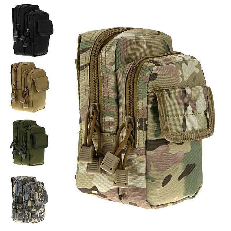 double zipper thick large capacity tactical wear resistant belt waist bag