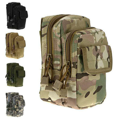 double zipper thick large capacity tactical wear resistant belt waist bag