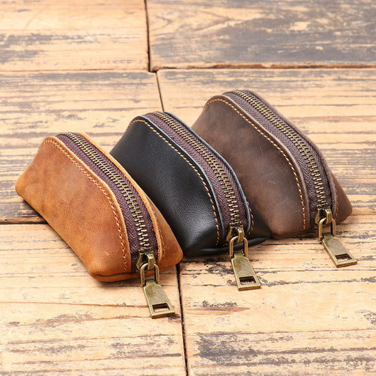 mens leather multi functional clutch coin purse