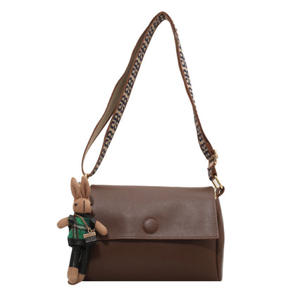 AutumnWinter Retro Wide-strap Crossbody Versatile Instagram-style Mini Square Bag