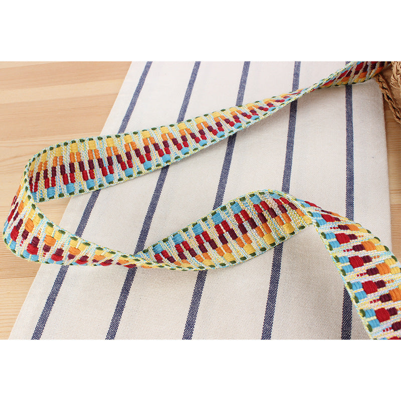 retro ethnic style versatile casual paper string woven