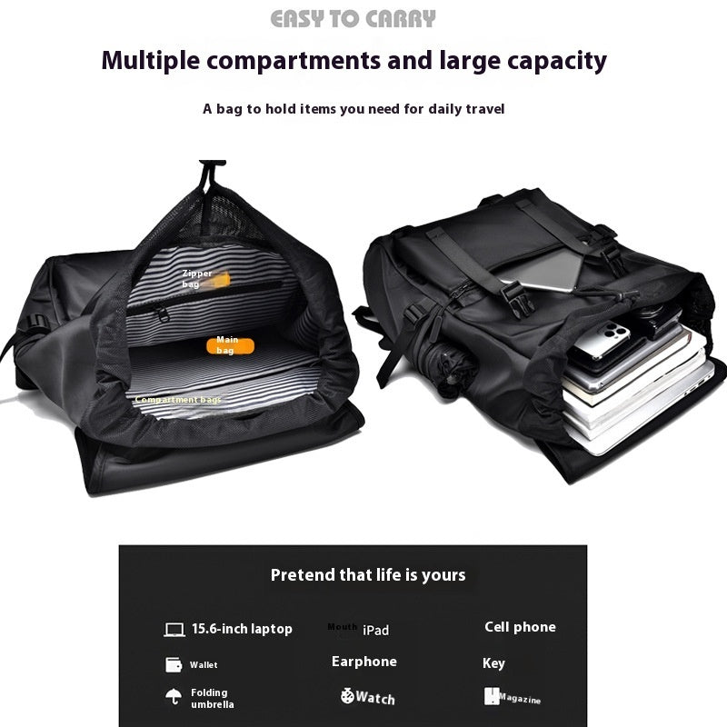 waterproof rucksack backpack large capacity high sense men