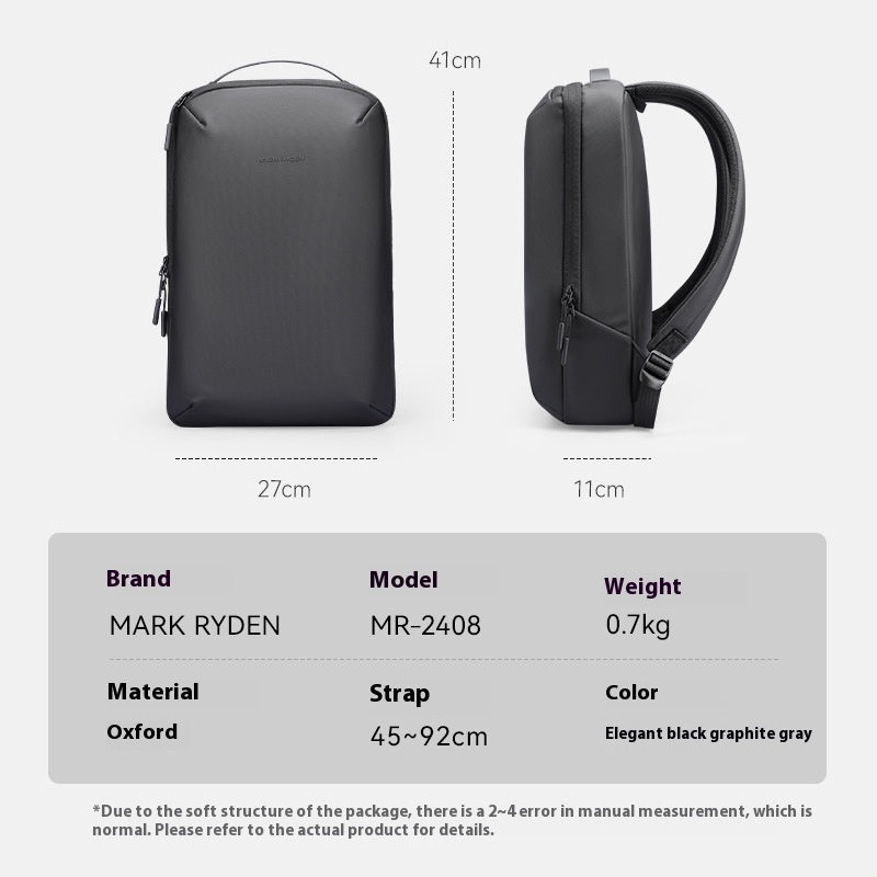 Men's Business High Sense Laptop Bag Large-capacity Backpack