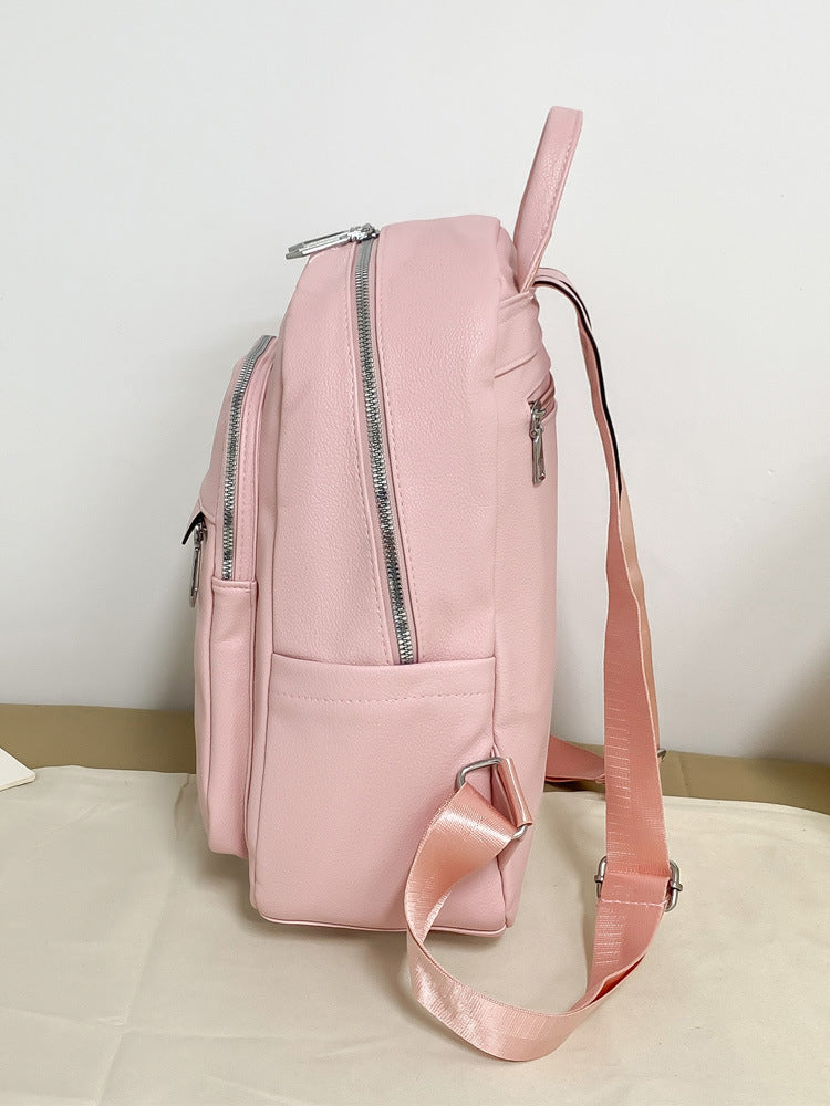 fashion college schoolbag trendy backpack womens all match simple large capacity