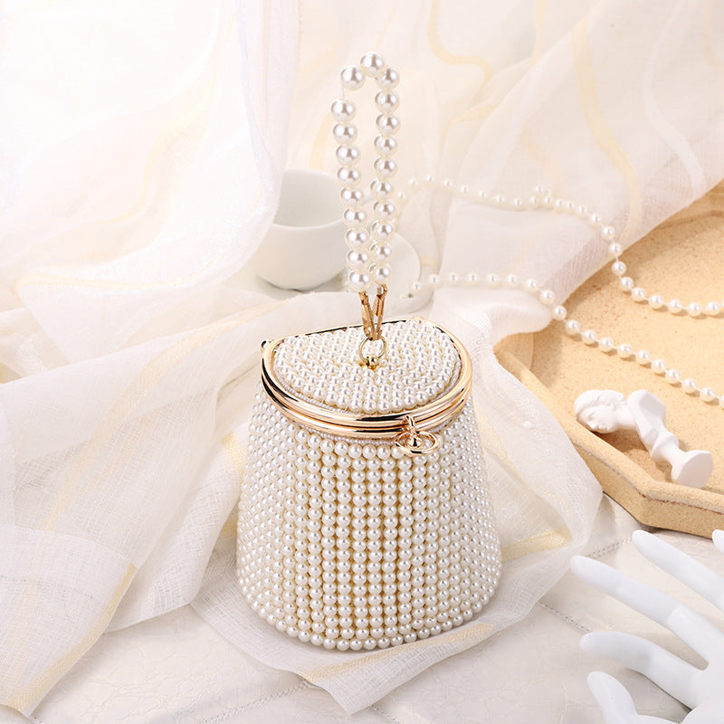 pearl evening bag mini portable evening bag niche bag