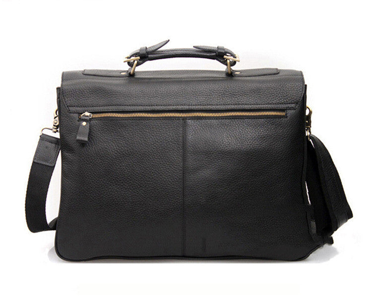 business mens top layer cowhide briefcase