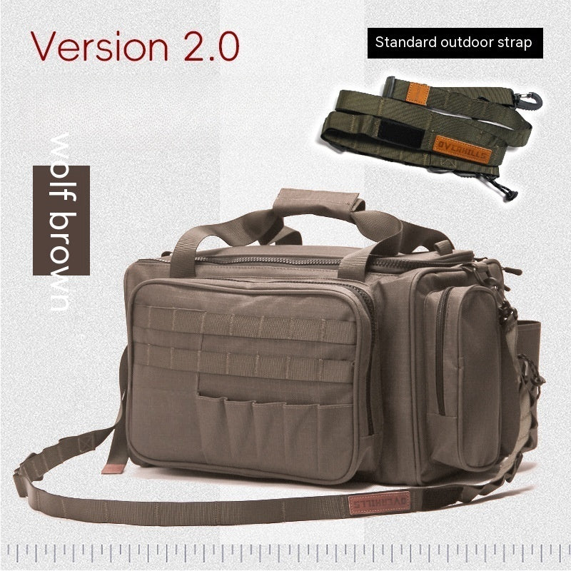 outdoor camping picnic wild tableware storage tactical compartment sundries portable shoulder bag