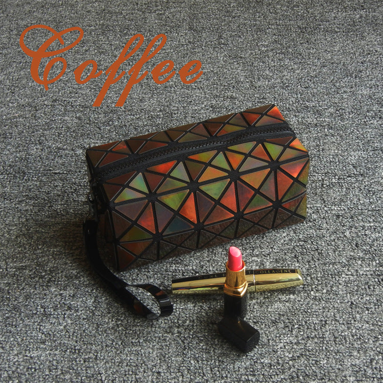 laser geometry cosmetic bag