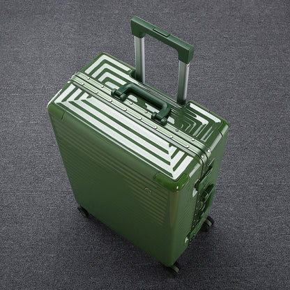 pc bright color fashion luggage 20 aluminium frame luggage universal wheel color matching 24 high end suitcase