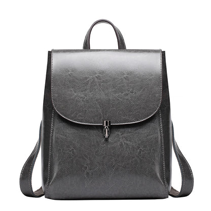 cowhide large capacity travel backpack