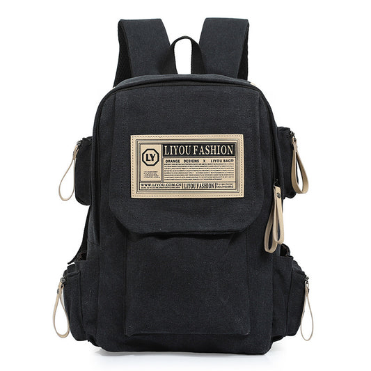 canvas leisure sports travel backpack