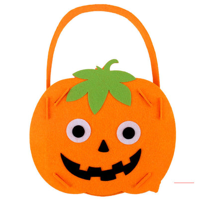 childrens portable pumpkin bag handmade diy material