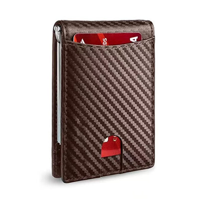 leather multifunctional card sleeve microfiber wear resistant rfid anti theft swiping