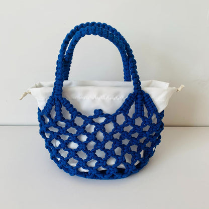 Weaving Hollow Women's Mori Style Portable Beach Bag
