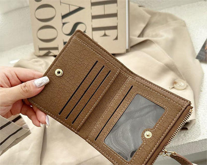 womens korean style retro folding wallet