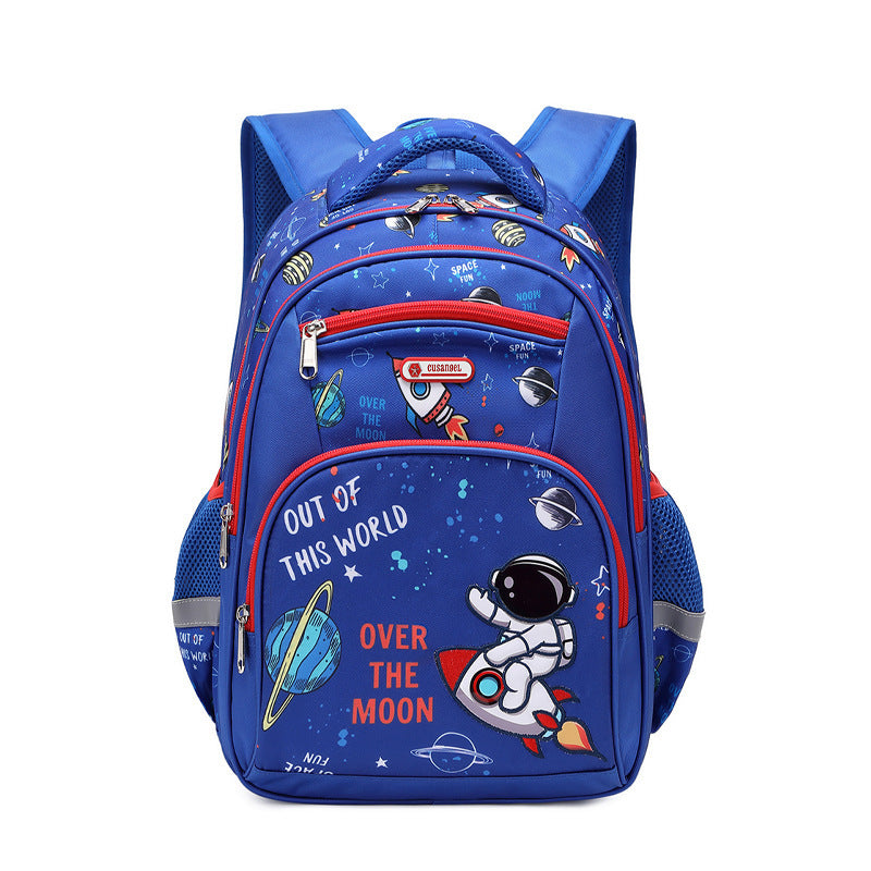 primary school boys large capacity childrens backpack space schoolbag