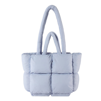 Large Capacity Soft High-grade Cotton-filled Western Style All-matching Underarm Shoulder Bag