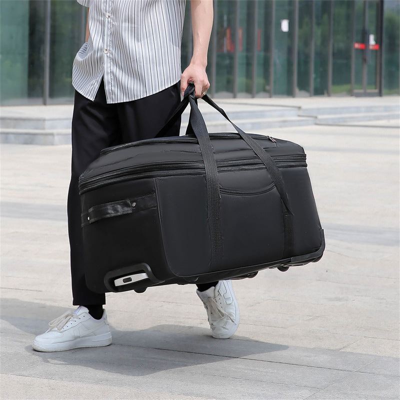 women travel suitcase trolley bags wheeled bag oxford waterproof rolling luggage travel handbag totes with wheels large capacity